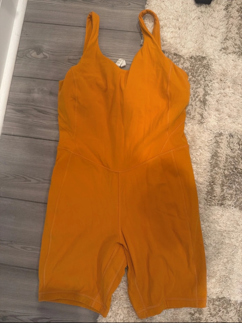 Lululemon women’s Orange Align onesie Romper! Size 12!! LIKE NEW
